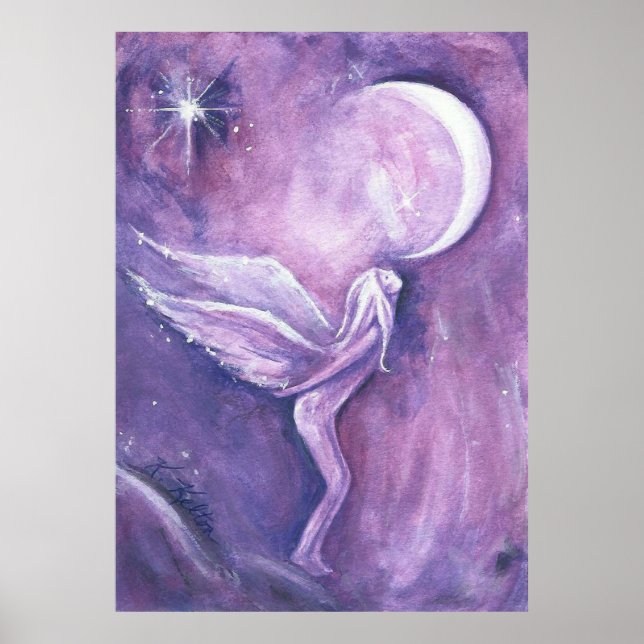 Poster de Fada de Moon Crescente (Frente)