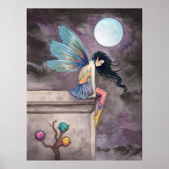 Poster de Fada Longa Para Baixo (Frente)