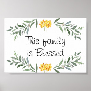 Poster de família abençoada