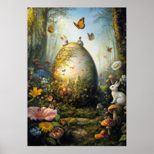 Poster de Fantasia de Ovos da Páscoa Florestal