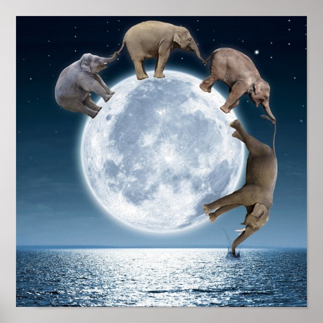 Poster de Fantasia Elefante Moon (Frente)