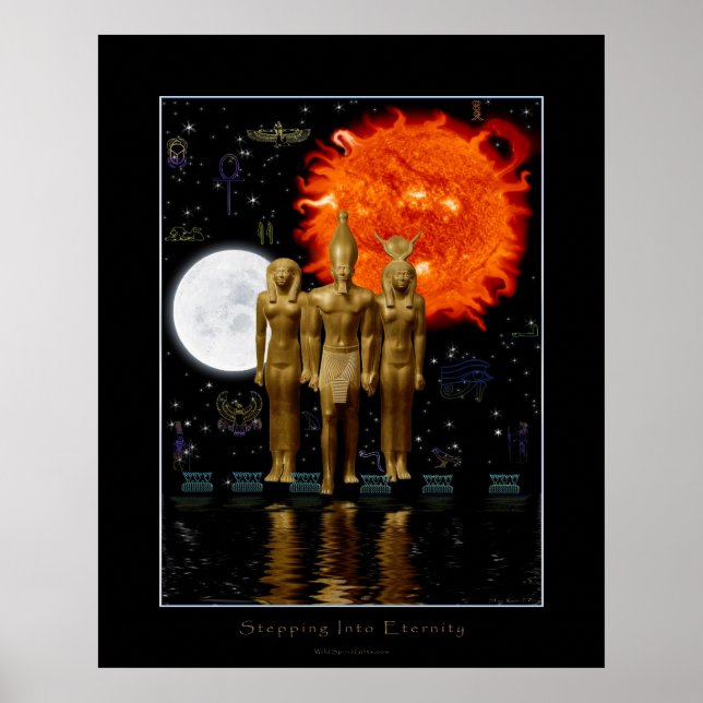 Poster de fantasia estilo egípcio antigo (Frente)