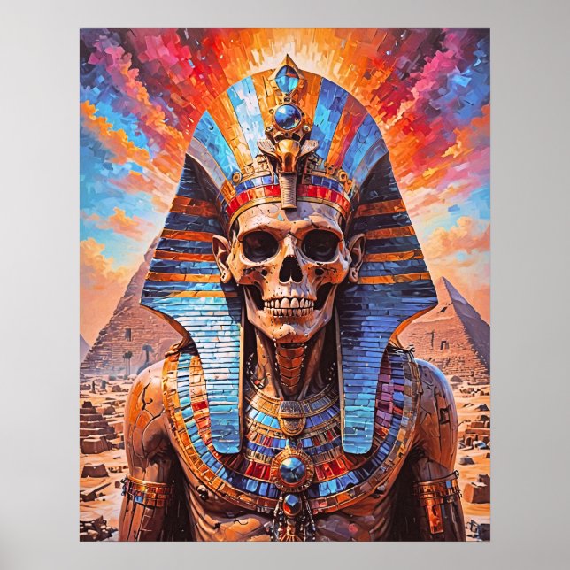 Poster de Faraó de Crânio (Frente)
