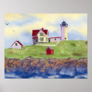 Poster de farol de bolhas