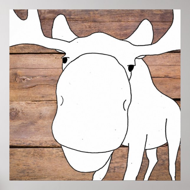 Poster de Fechamento do Alce Desenhado à Mão (Frente)