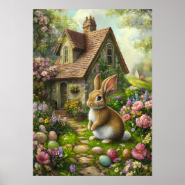 Poster de felz pascoa Bunny Wall Art