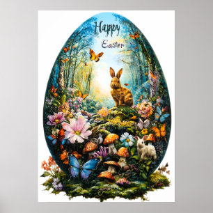Poster de felz pascoa de Ovos de
