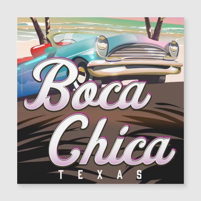 Poster de férias da Boca Chica Texas (Frente)