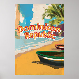 Poster de férias da República Dominicana