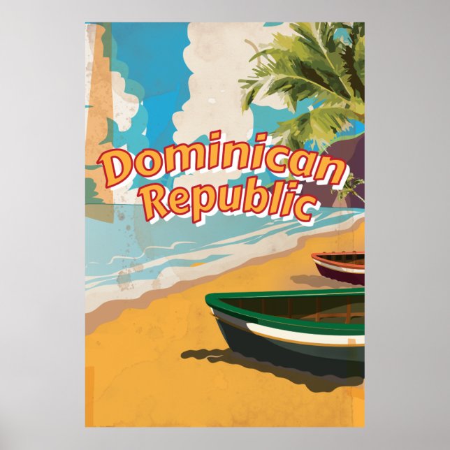 Poster de férias da República Dominicana (Frente)