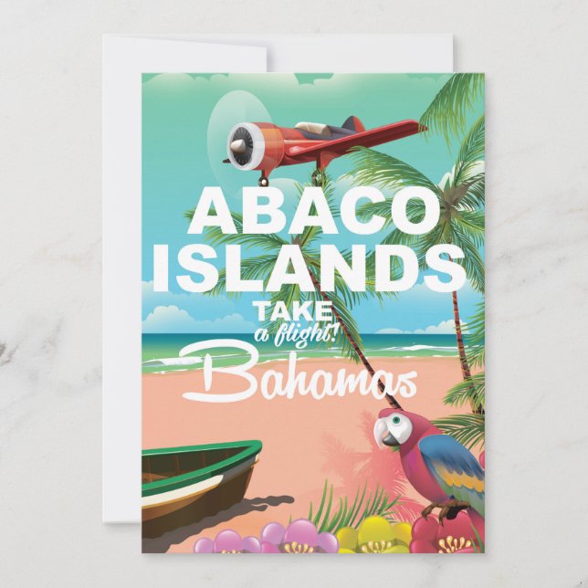 Poster de férias das Ilhas Abaco (Frente)