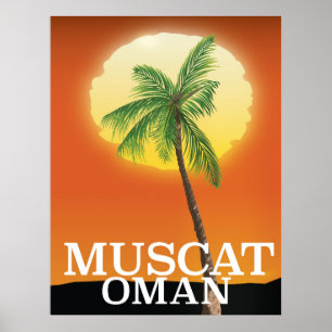 Poster de férias de Muscat Oman
