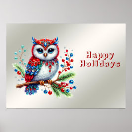 Poster de Férias de Natal Coloridas