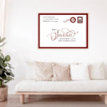 Poster de Férias de Natal da Família Carta aos Pap<br><div class="desc">Estamos sempre a adicionar novas designs diariamente!</div>