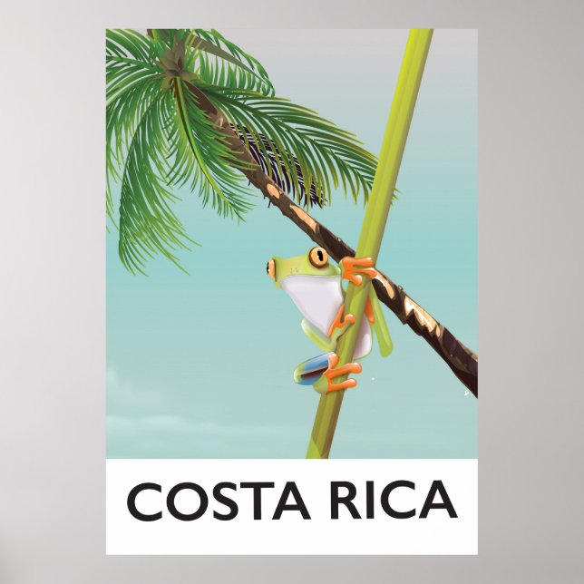 Poster de Férias de Sapo da Árvore da Costa Rica (Frente)