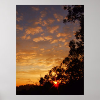 poster de ferntree gully sunset