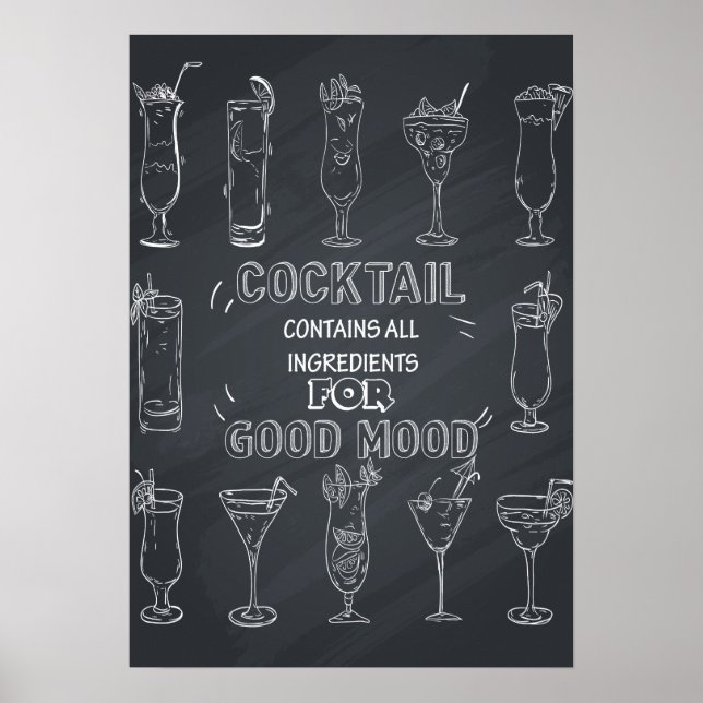 Poster de Festa de Cocktail Divertido (Frente)