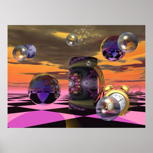 poster de ficção científica artística (Frente)