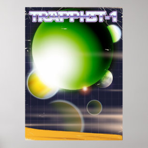 POSTER de ficção científica TRAPPIST-1.