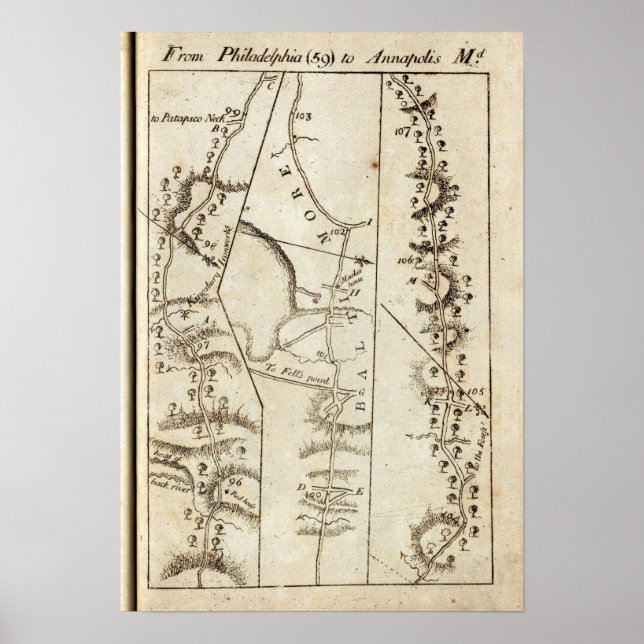 Pôster De Filadélfia a Annapolis Md 59 (Frente)