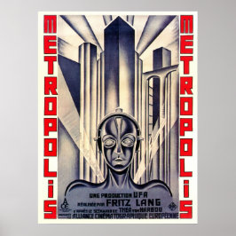 POSTER de filme clássico METROPOLIS por Fritz Lang