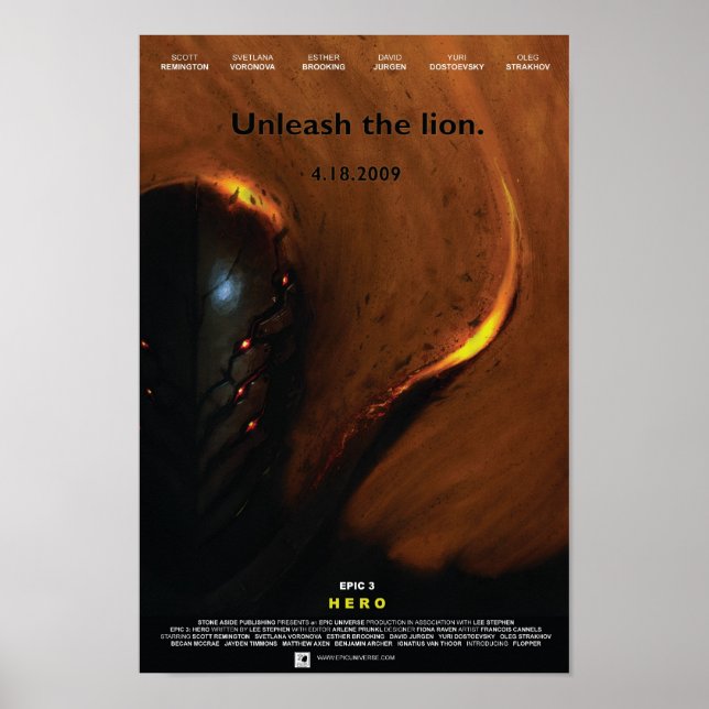 poster de Filme 'Herói' (Frente)