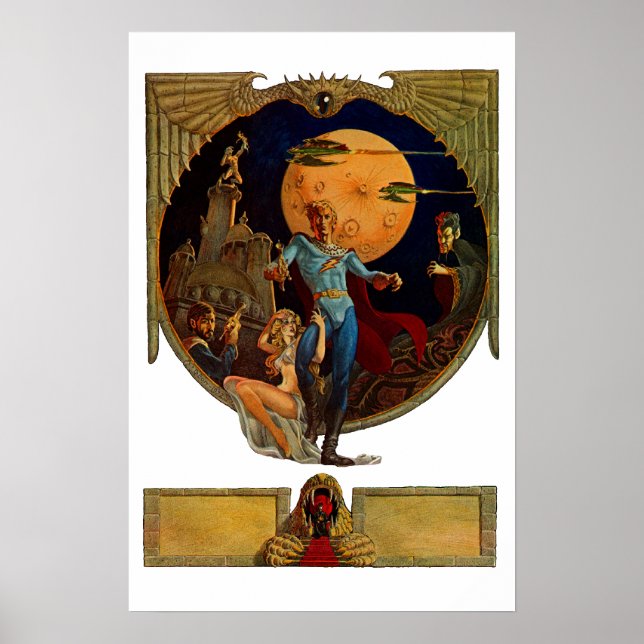 Poster de Filme Herói do SciFi (Frente)