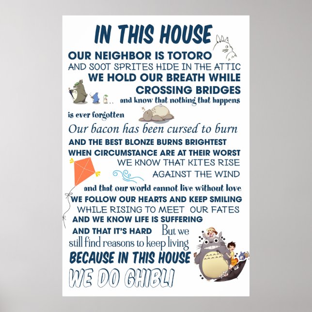 Poster de Filme Totoro Encantado (Frente)