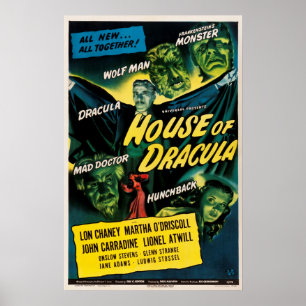 Poster de filmes com vampiros de Drácula 1945