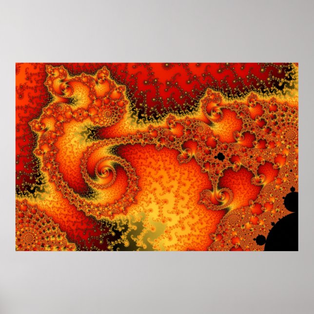 Poster de Firepit Vermelho (Frente)