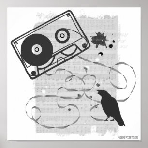 Poster de fita cassete