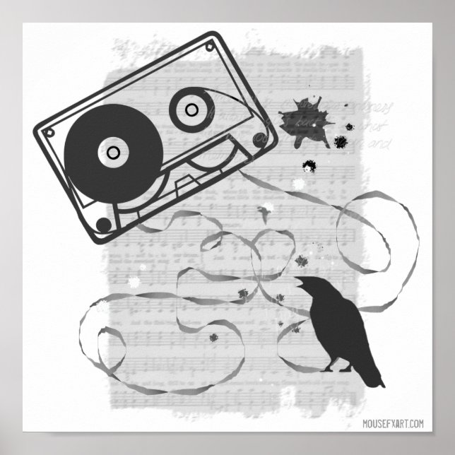 Poster de fita cassete (Frente)