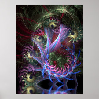 Poster de fitas fractais