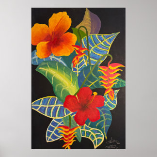 Poster de Flor de Ginger Tropical @3dudes1life