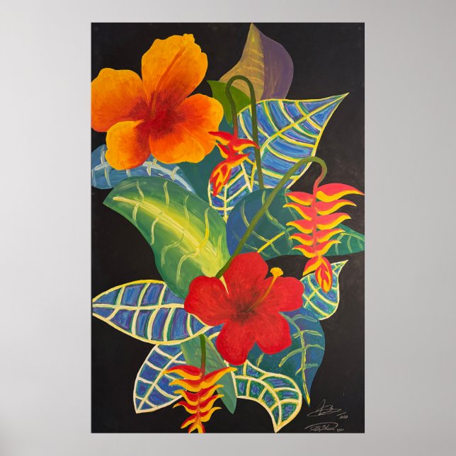Poster de Flor de Ginger Tropical @3dudes1life (Frente)
