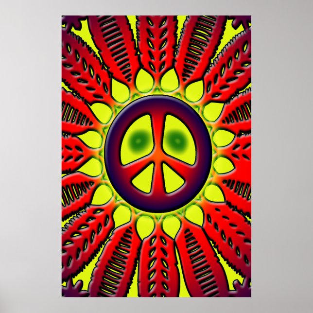 Poster DE FLOR DE SINAL DE PAZ (Frente)