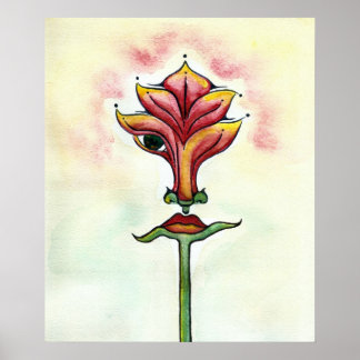 Poster de Flor Rosa