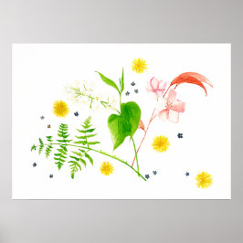 poster de flor selvagem