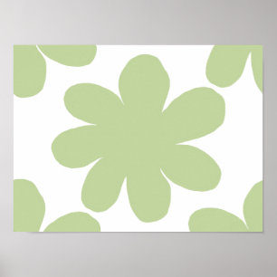 Poster de flor verde