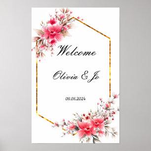 Poster DE FLORAL DE PINCO PARA CASAMENTO