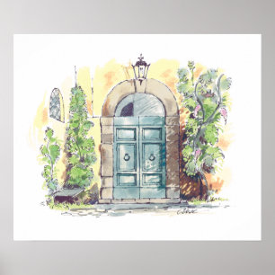 Poster de Florença da porta da casa de campo