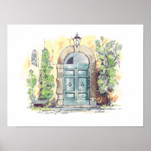 Poster de Florença da porta da casa de campo