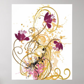 Poster de flores crus