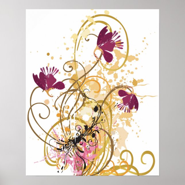 Poster de flores crus (Frente)