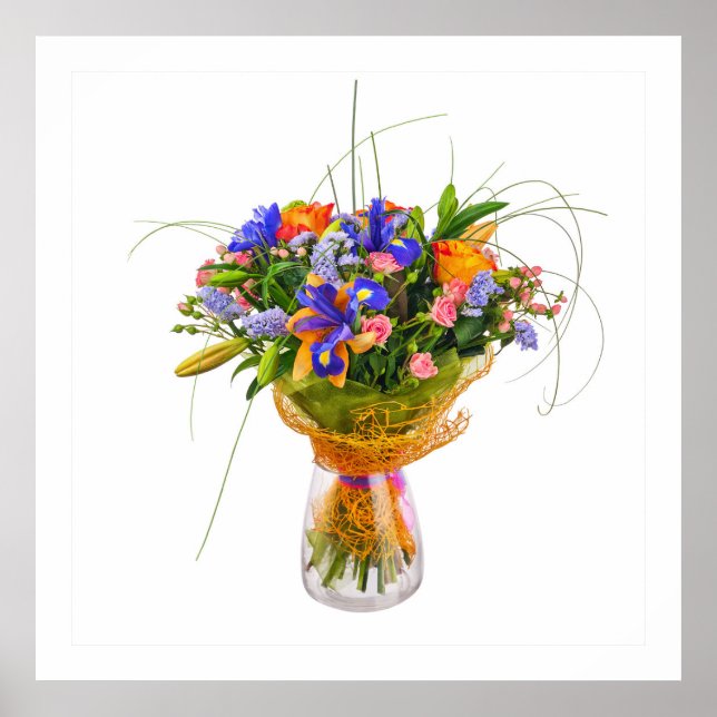 Poster de flores refinadas (Frente)