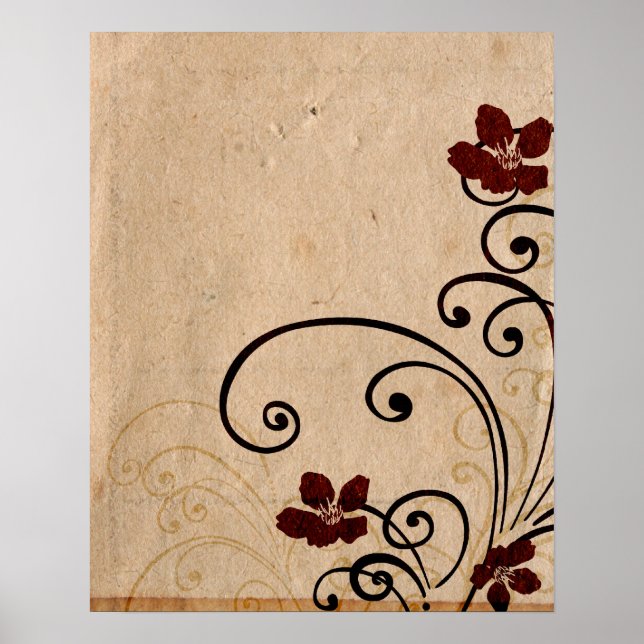 Poster de flores retrorreflectoras (Frente)