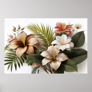 Poster de Flores Tropicais