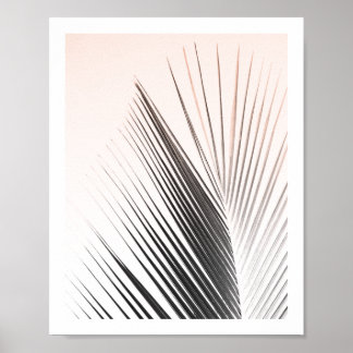 Poster de Folha de Palma | Rosa 8x10