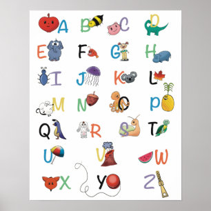 Poster de fones alfabéticos