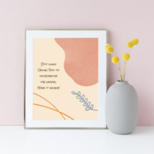 Poster de Formas Pacíficas de Boho